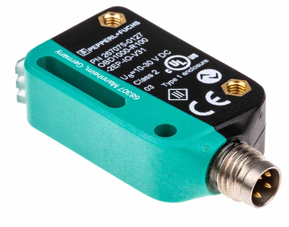 Produktfoto 1 von Pepperl + Fuchs OBD1000 Kubisch Optischer Sensor, Diffus, Bereich 2 mm → 1 m, NPN/PNP Ausgang, 4-poliger