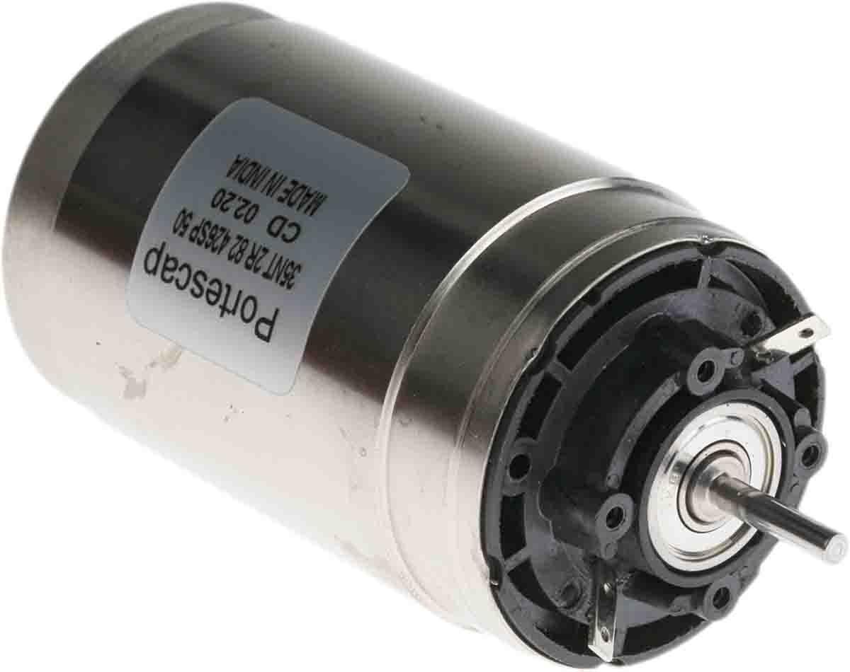 Produktfoto 1 von Portescap Bürstenmotor bis 109 mNm, 32 V DC / 103 W, Wellen-Ø 5mm, 35mm x 75.1mm