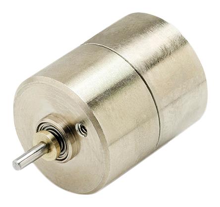 Produktfoto 1 von Portescap Disc-Magnet 15° Schrittmotor 1,1 V / 370 mA 2.4mNm 4-adrig, Ø10mm Wellen-Ø 1.5mm