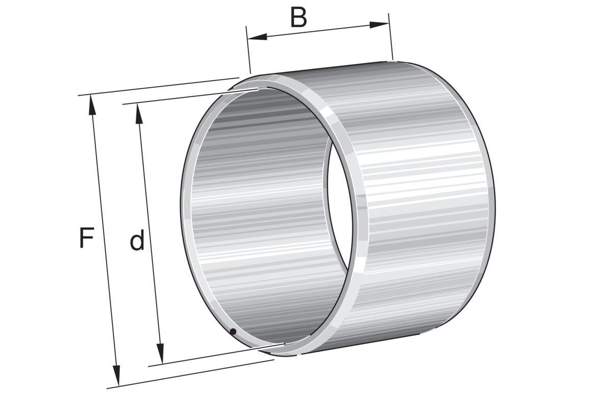 Produktfoto 1 von INA Innenring für Rollenlager Typ Zylindrisch, Innen-Ø 6mm / Außen-Ø 9mm, Breite 16mm