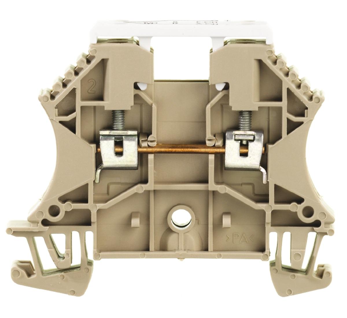 Weidmüller W Reihenklemme Einfach Dunkelbeige, 2.5mm², 55 V / 1 (A