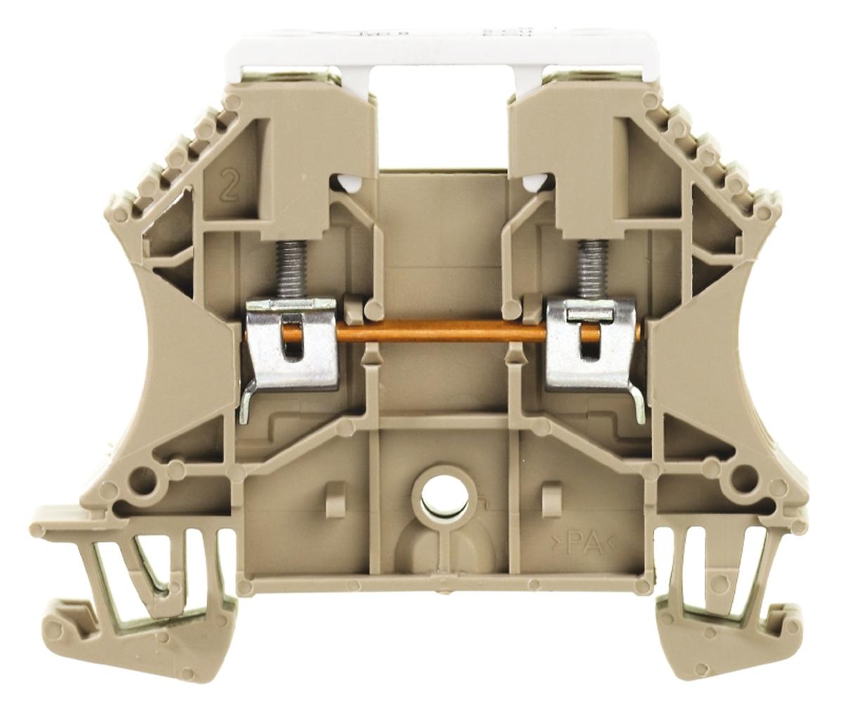 Weidmüller W Reihenklemme Einfach Dunkelbeige, 2.5mm², 55 V / 1 (A