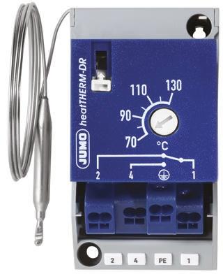 Jumo Kapillar Thermostat Schließer/Öffner, 250V ac / 16A