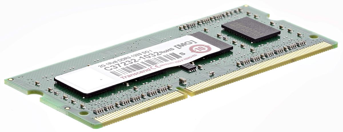 Transcend Arbeitsspeicher für Laptop, 2 GB, 1333MHz DDR3 SODIMM PC3-10600