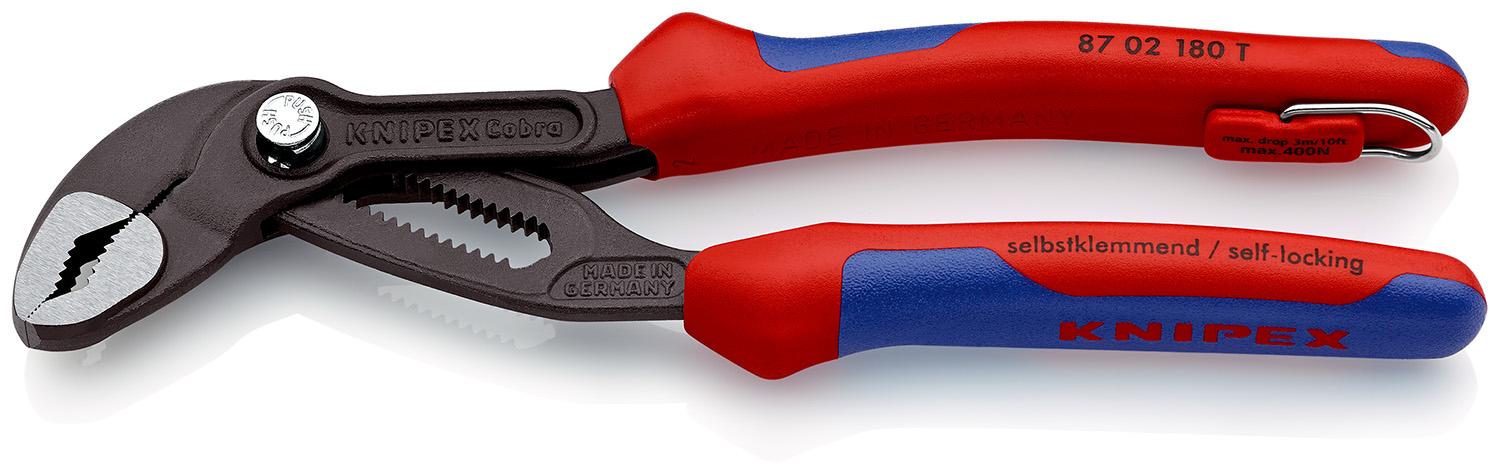 Knipex Cobra® Wasserpumpenzange / Backen 36mm, gebogen 180 mm, höhensicher