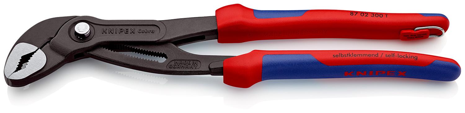 Knipex Cobra® Wasserpumpenzange / Backen 60mm, gebogen 300 mm, höhensicher