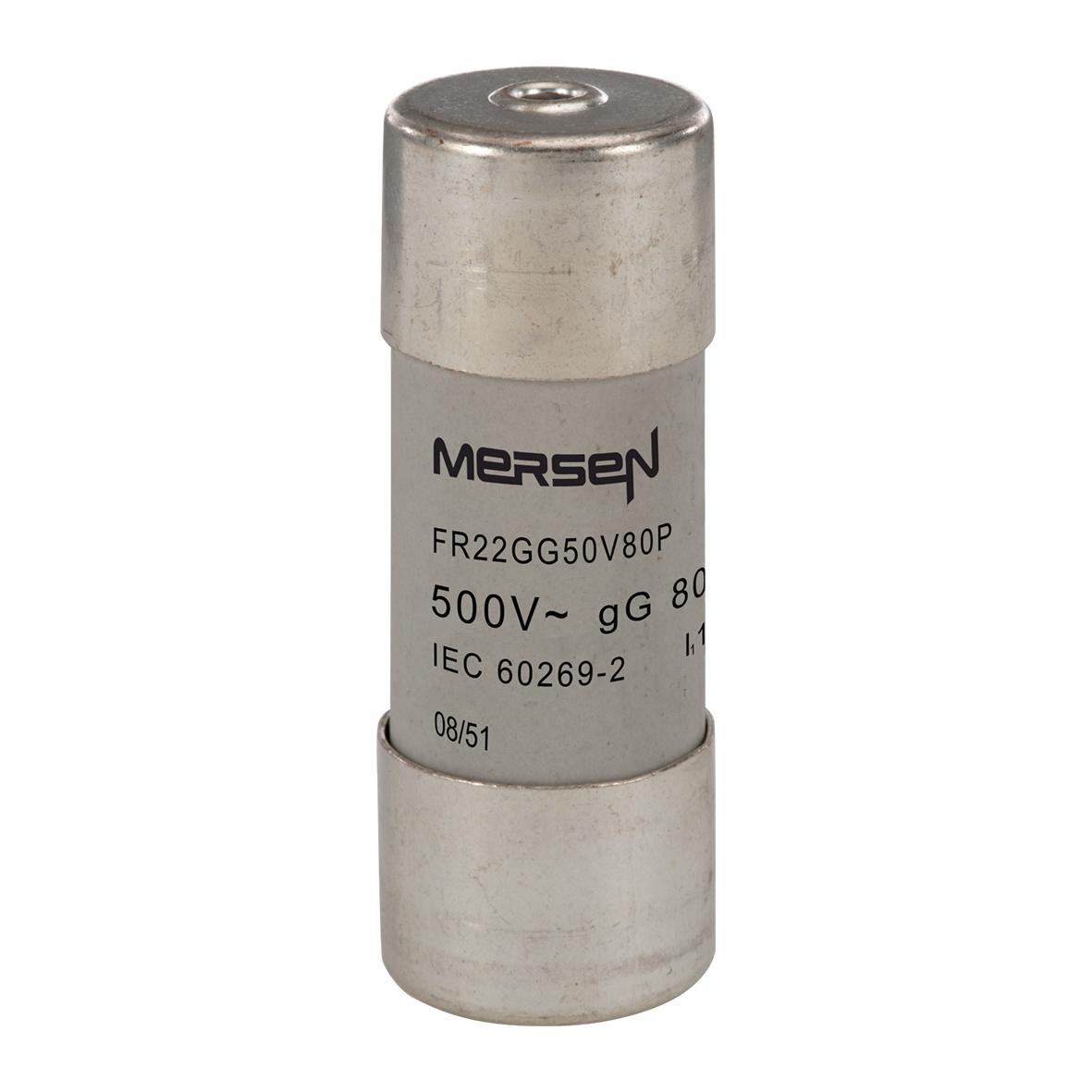 Mersen Feinsicherung gG / 80A 22.2 x 58mm 500V ac Keramik