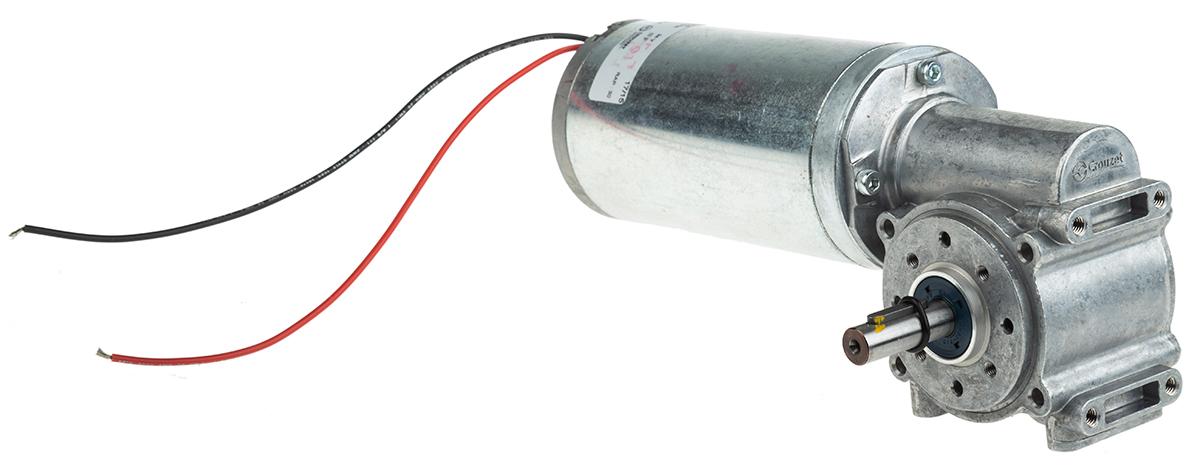 Crouzet 82890 Bürsten-Getriebemotor bis 10 Nm 300:1, 12 → 48 V DC / 194 W, Wellen-Ø 10mm, 63mm x 203.2mm