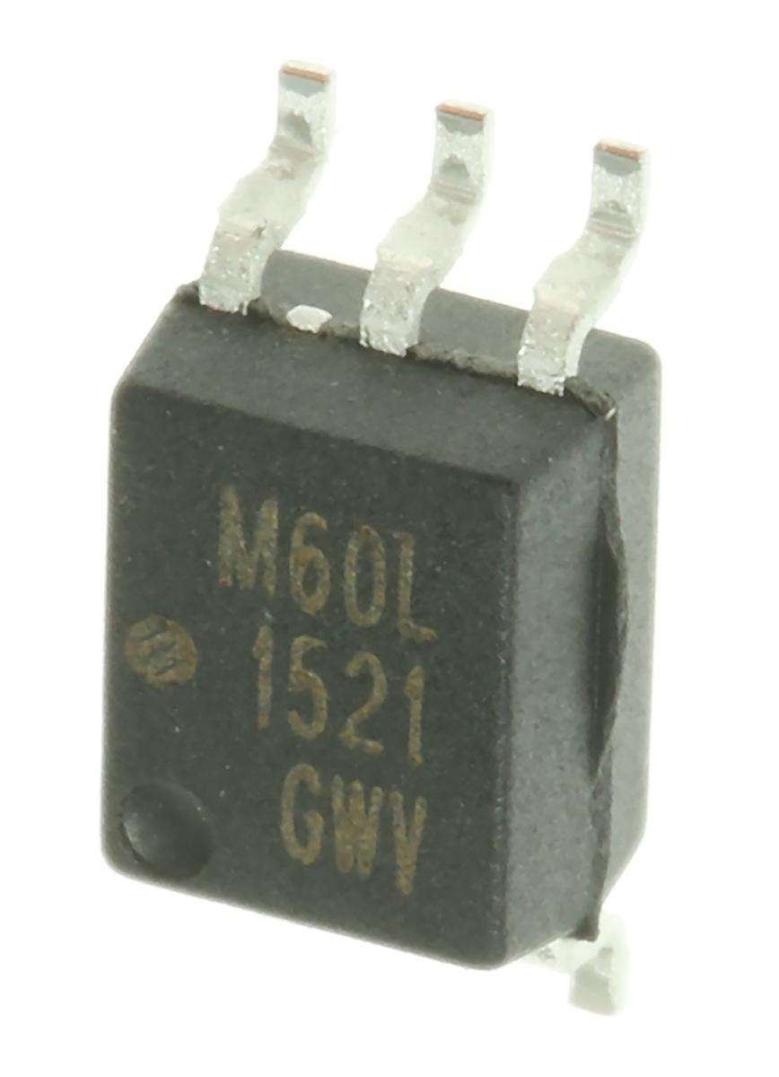 Broadcom SMD Optokoppler DC-In / Logikgatter-Out, 5-Pin SOIC, Isolation 3,75 kV eff