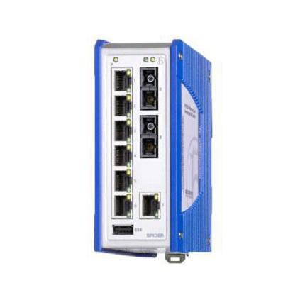 Produktfoto 1 von Hirschmann SPIDER Unmanaged Ethernet Switch, 7 x RJ45 / 100Mbit/s, bis 5km für DIN-Schienen, 9.6 → 32V dc