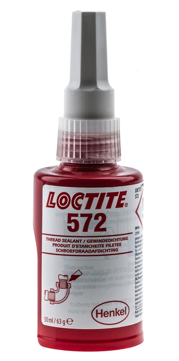 Produktfoto 1 von Loctite 572 Gewindedichtmittel Flüssig Weiß, Flasche 50 ml