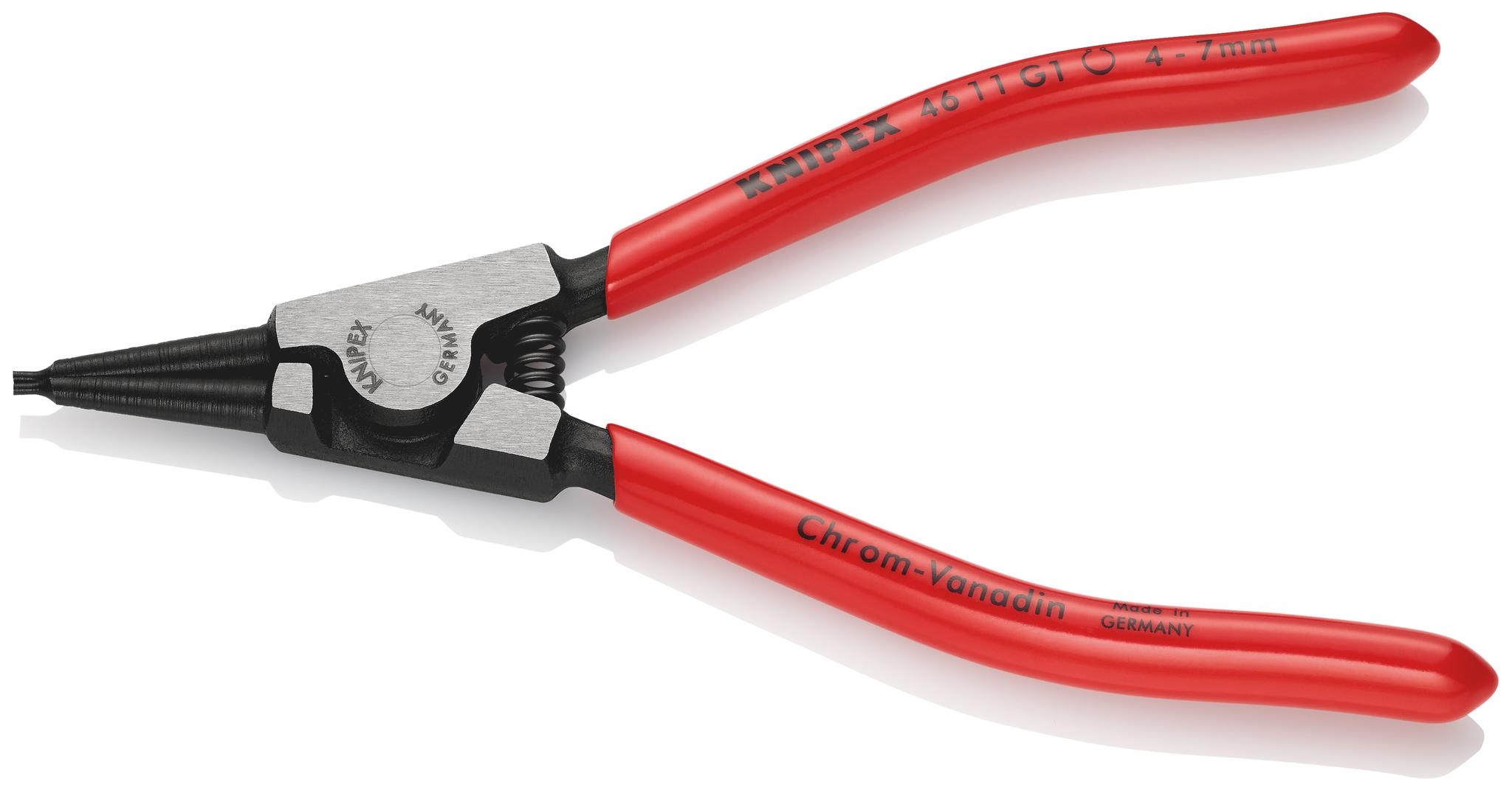 Produktfoto 1 von Knipex 46 11 G1 Zange , gebogen 140 mm