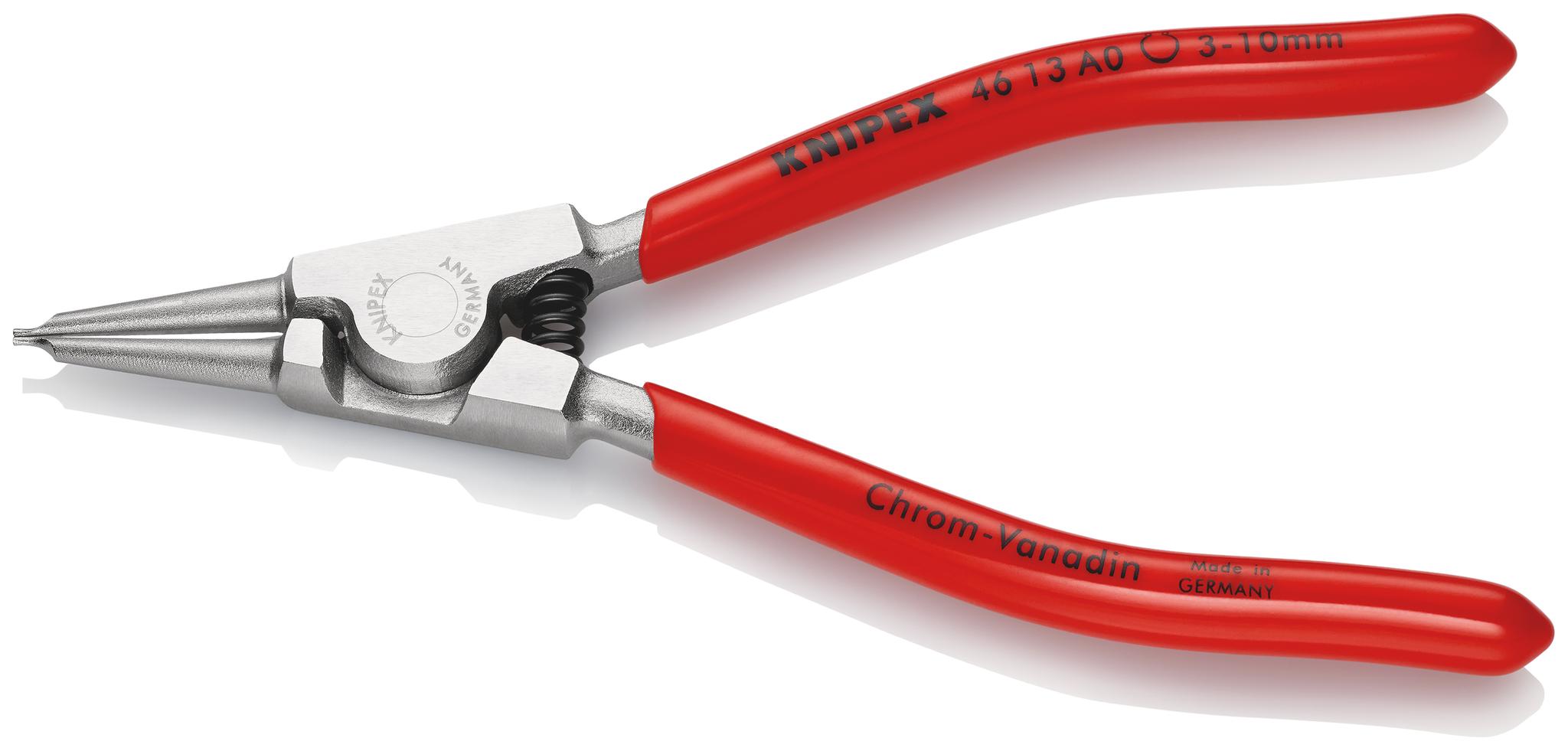 Produktfoto 1 von Knipex 46 13 A0 Sicherungsringzange , gebogen 140 mm