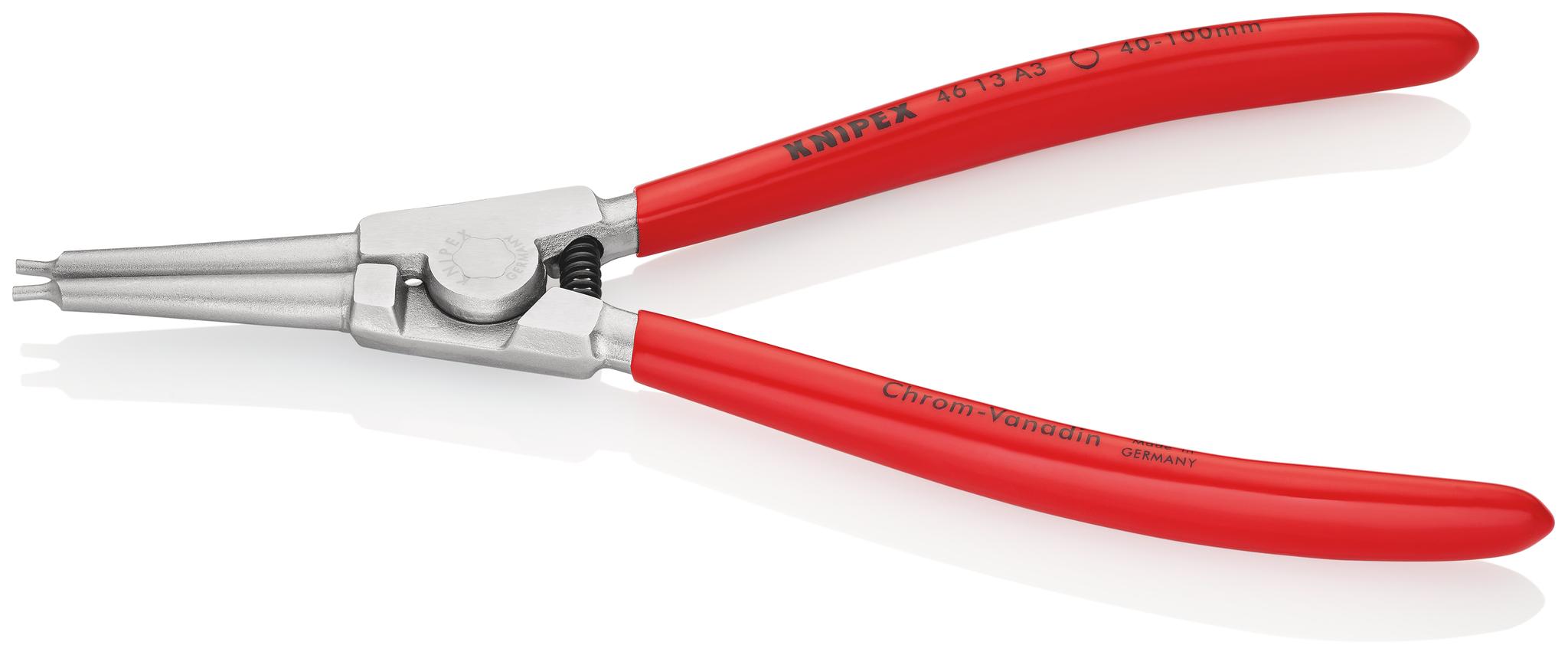 Knipex 46 13 A3 Sicherungsringzange , gebogen 210 mm