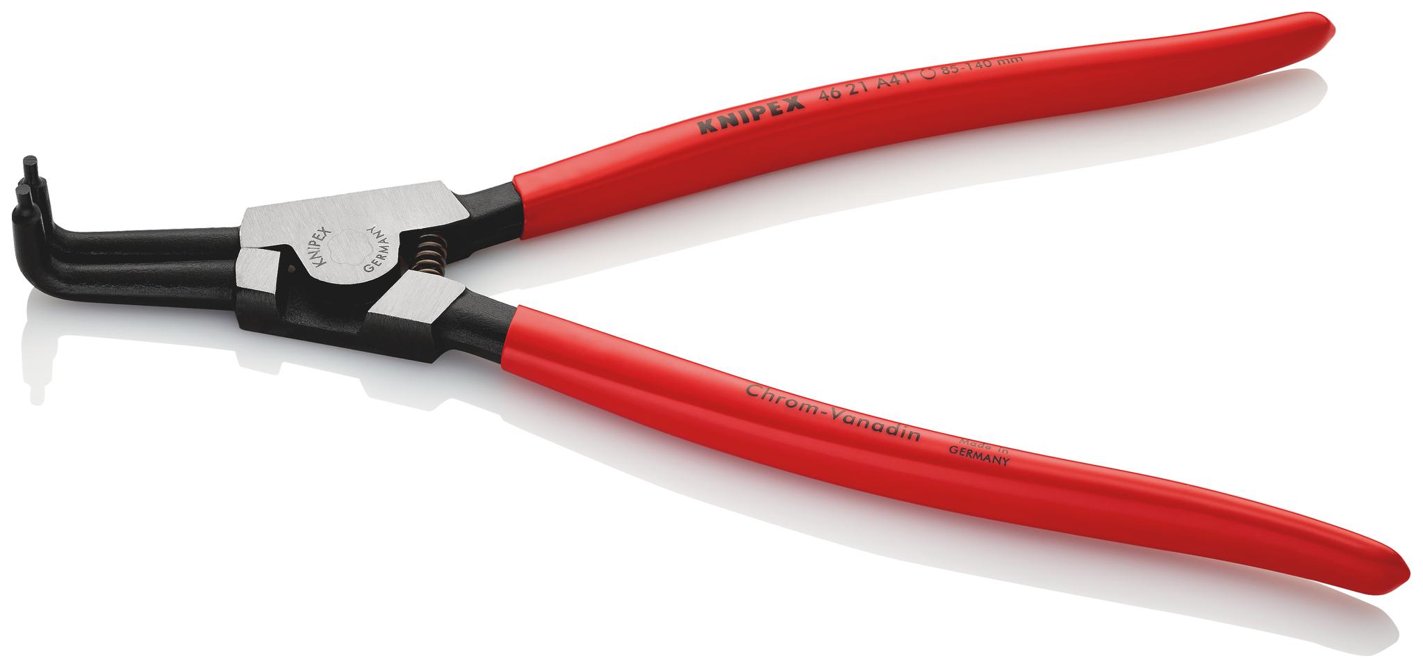 Knipex 46 21 A41 Sicherungsringzange , gebogen 300 mm