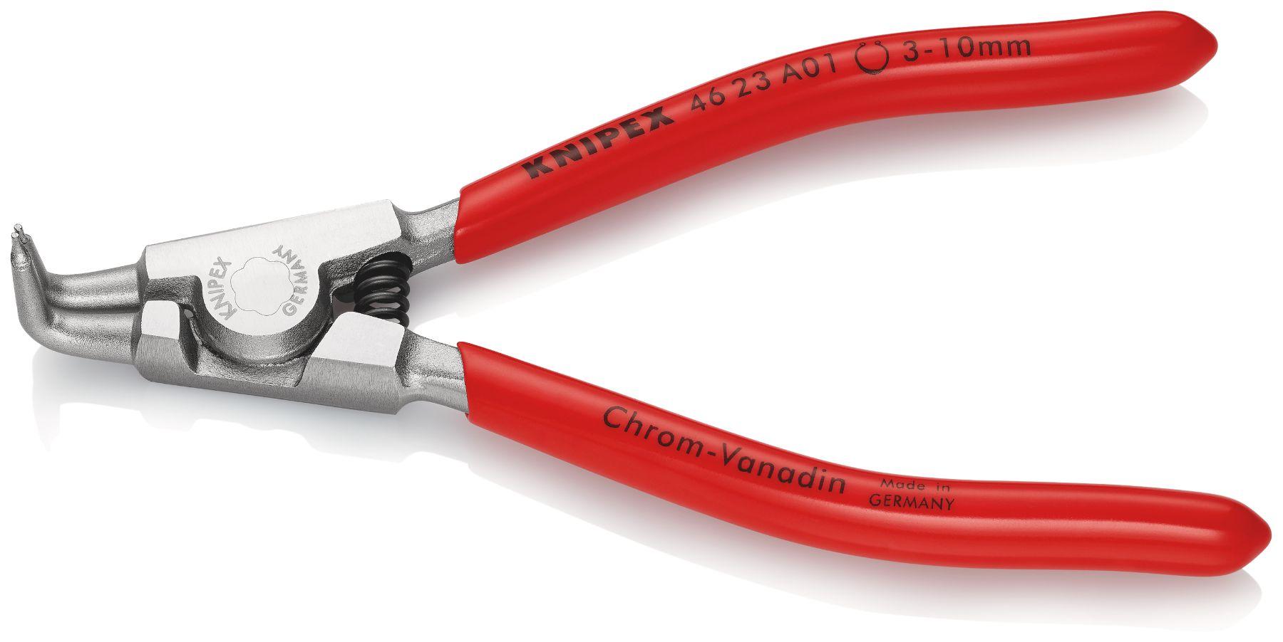 Produktfoto 1 von Knipex 46 23 A01 Sicherungsringzange , gebogen 125 mm