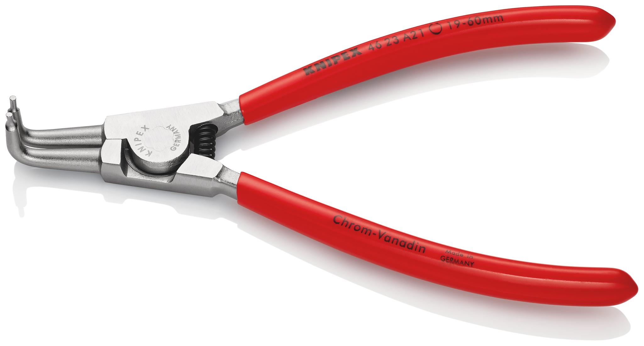 Knipex 46 23 A21 Sicherungsringzange , gebogen 170 mm