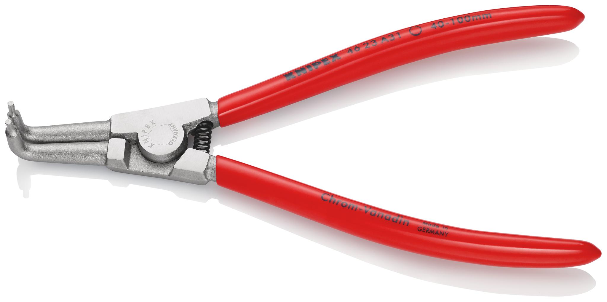 Produktfoto 1 von Knipex 46 23 A31 Sicherungsringzange , gebogen 200 mm