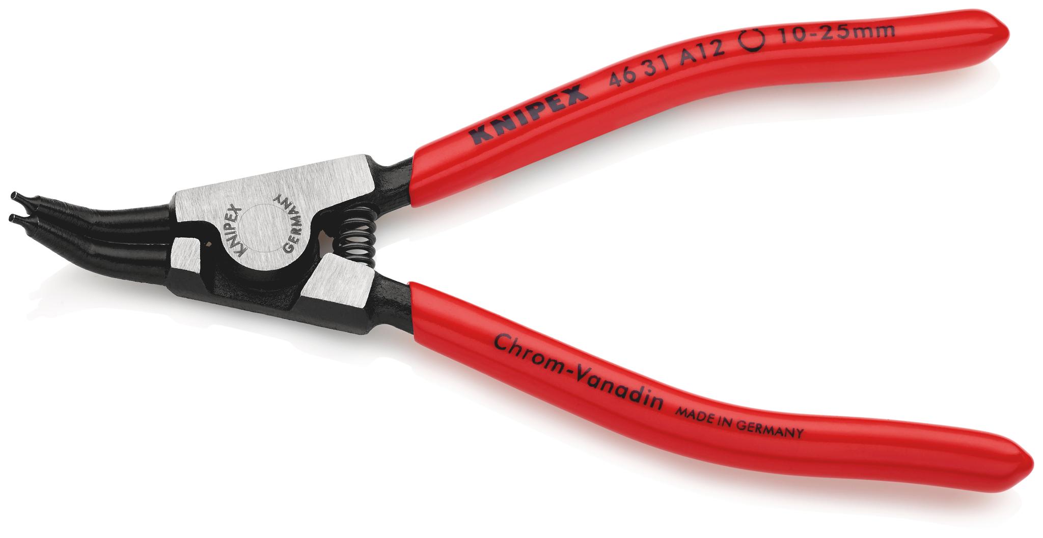 Produktfoto 1 von Knipex 46 31 A12 Sicherungsringzange gebogen 130 mm