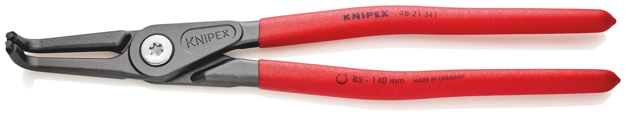 Produktfoto 1 von Knipex 48 21 J41 Sicherungsringzange , gebogen 305 mm