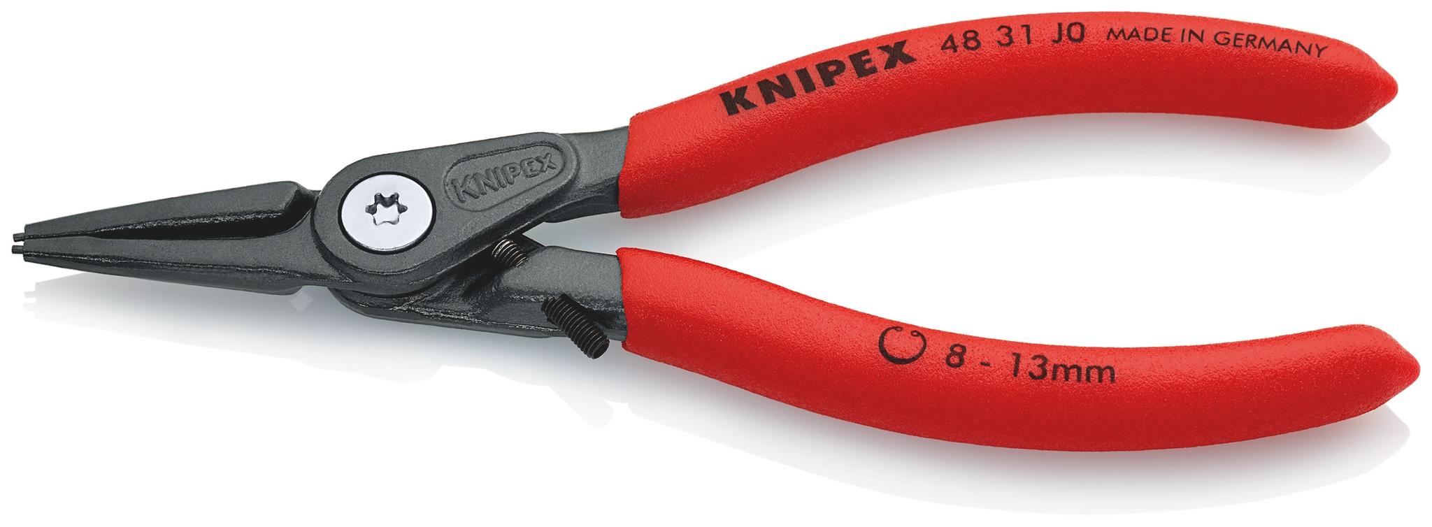 Produktfoto 1 von Knipex 48 31 J0 Sicherungsringzange , gebogen 140 mm