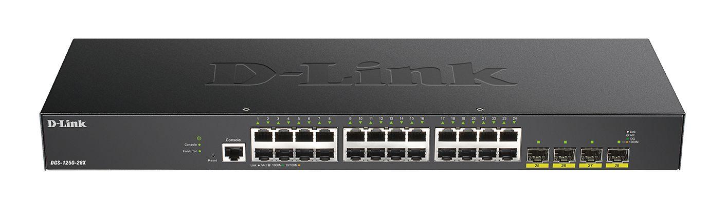 Produktfoto 1 von D-Link DGS-1250-28X Smart Switch 28-Port Managed, Smart EU