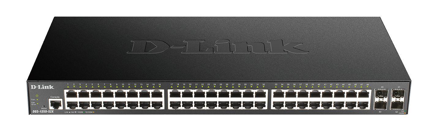 Produktfoto 1 von D-Link DGS-1250-52X Smart Switch 52-Port Managed, Smart EU