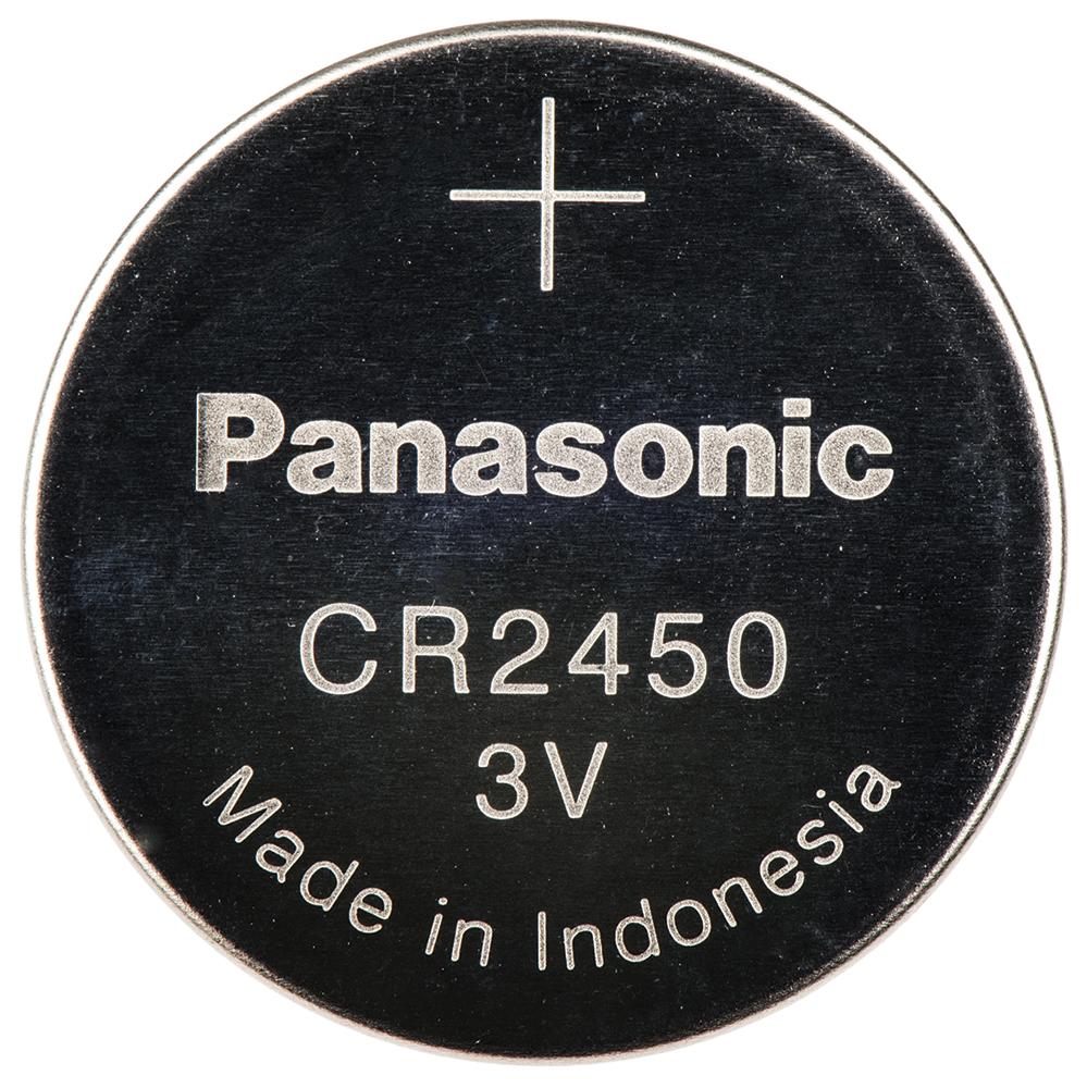 Produktfoto 1 von Panasonic CR2450, LiMnO2 Knopfzelle Ø 24.5mm, 3V / 620mAh