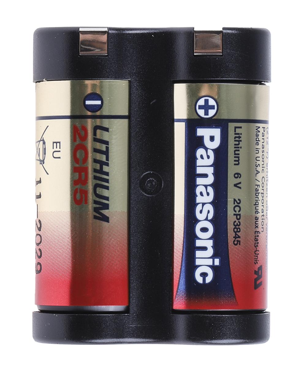 Produktfoto 1 von Panasonic 2CR5 Kamera-Batterie, 6V / 1400mAh LiMnO2 45 x 34 x 17mm