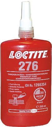 Produktfoto 1 von Loctite 276 Schraubensicherungsklebstoff anaerob Flüssig Grün , Flasche 250 ml, Hochfest aushärtend in 24 h