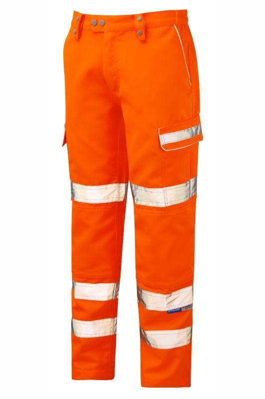 Praybourne PR336LDS Warnschutzhose, Orange, Größe 44Zoll x 33Zoll