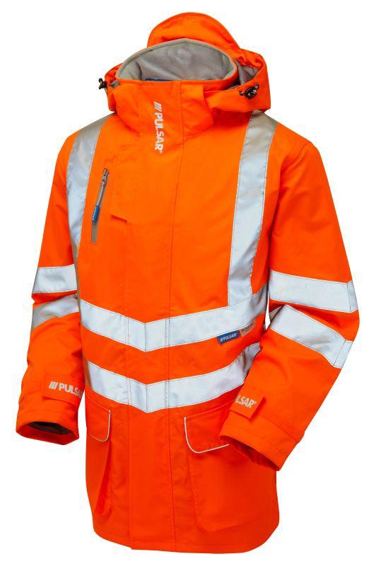 Produktfoto 1 von Praybourne Warnschutzjacke Orange, Größe 2XL