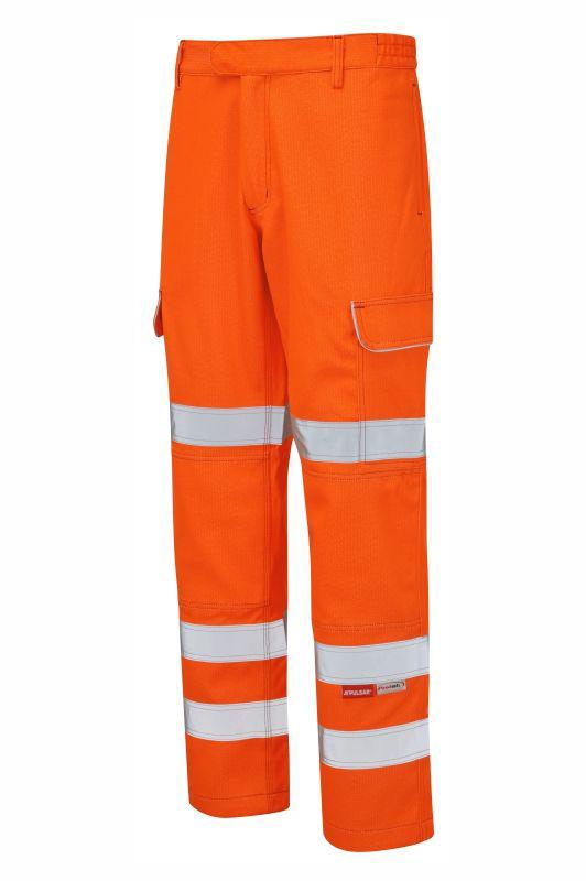 Praybourne PRARC07 Warnschutzhose, Orange, Größe 40Zoll x 29Zoll