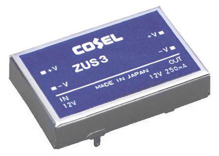 Produktfoto 1 von Cosel DC/DC-Wandler 3W 24 V dc IN, 12V dc OUT / 250mA 500V ac isoliert