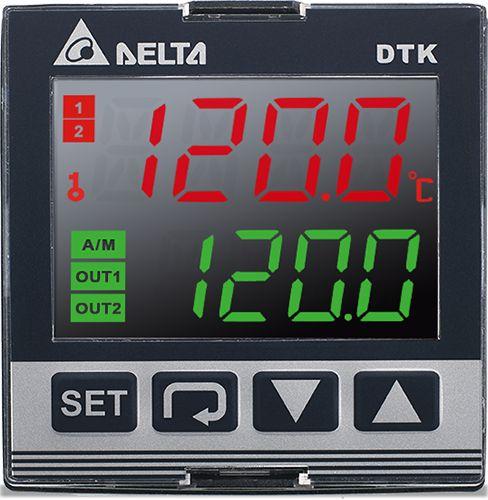 Delta Electronics DTK PID Temperaturregler Tafelmontage, 2 x Gleichstrom Ausgang, 100 → 240 V, 48 x 48mm