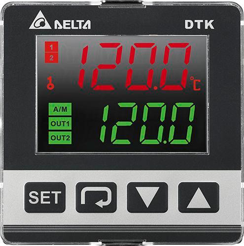 Delta Electronics DTK PID Temperaturregler Tafelmontage, 2 x Relais Ausgang, 100 → 240 V, 72 x 72mm