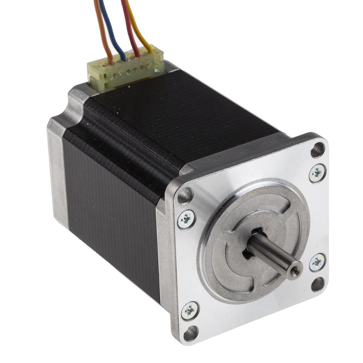 Sanyo Denki 103H7 Hybrid 1.8° Schrittmotor 24 V / 4 A 1.65Nm 4-adrig, 56 x 56mm Wellen-Ø 6.35mm