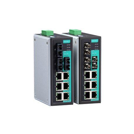 Produktfoto 1 von MOXA Unmanaged Ethernet Switch, 6 x RJ45 / 100Mbit/s, bis 5km, 9.6 → 60V dc