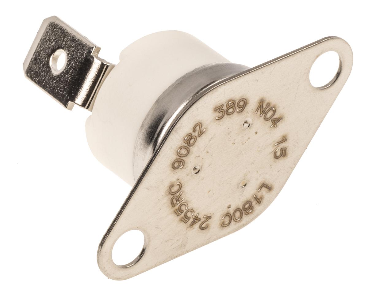 Produktfoto 1 von Honeywell Bimetall Thermostat 1-poliger Öffner, 150°C Schließen / +180°C Öffnen, 120 → 250V ac / 15A