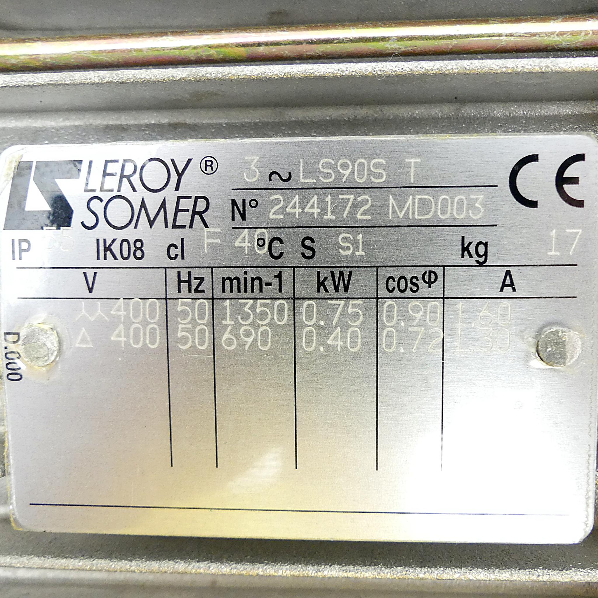 Produktfoto 2 von LEROY SOMER Elektrischer Motor LS90S T