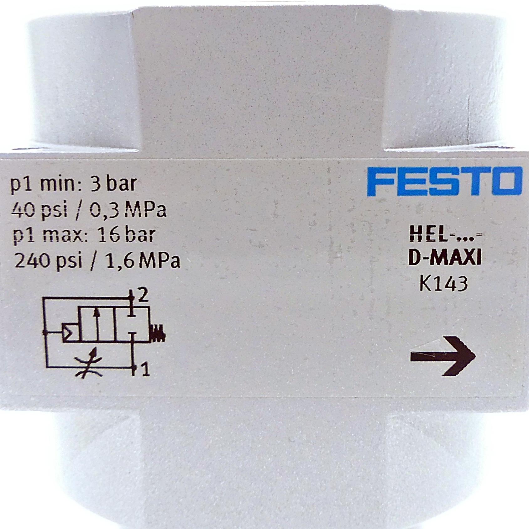 Produktfoto 2 von FESTO Einschaltventil HEL-D-MAXI