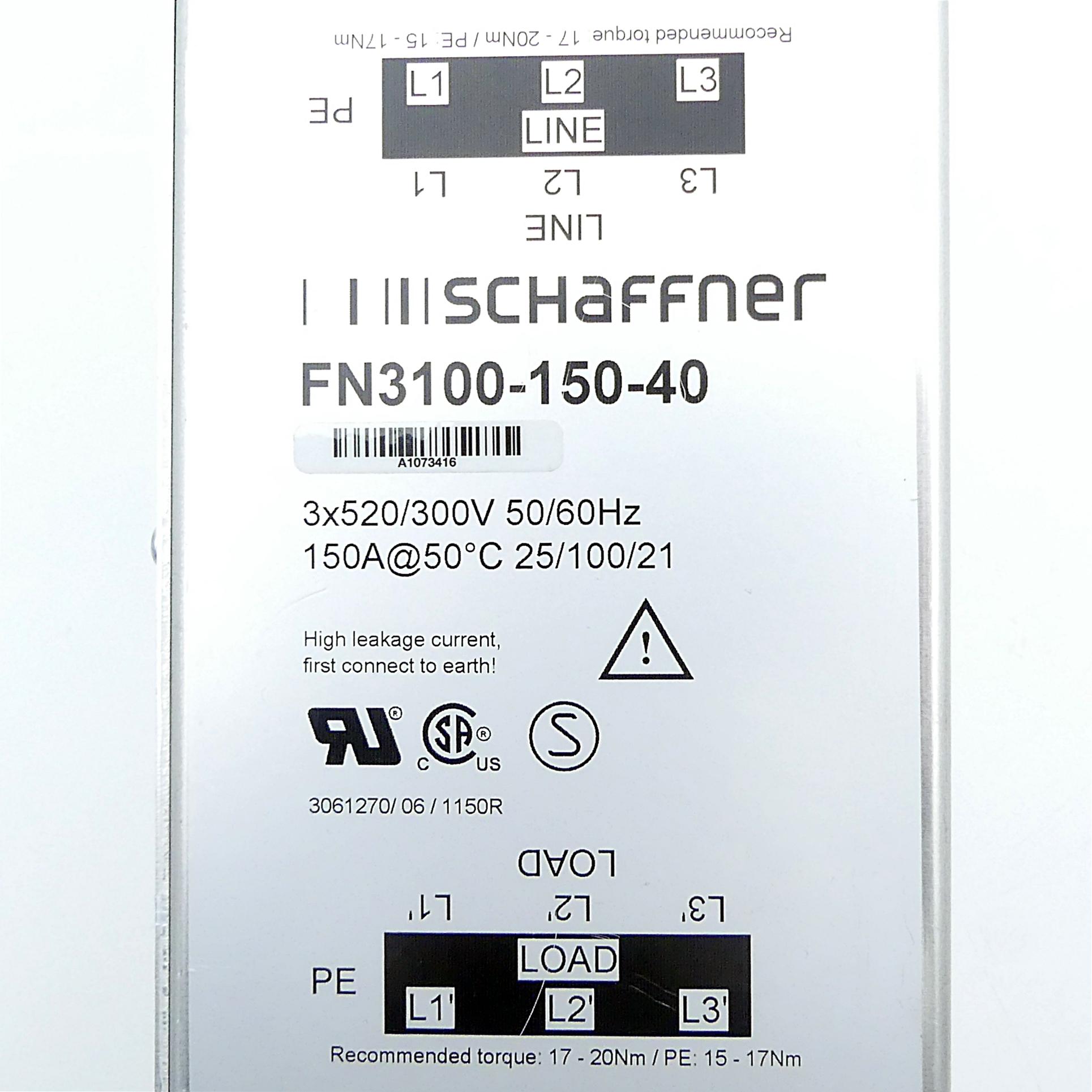 Produktfoto 2 von SCHAFFNER Netzfilter