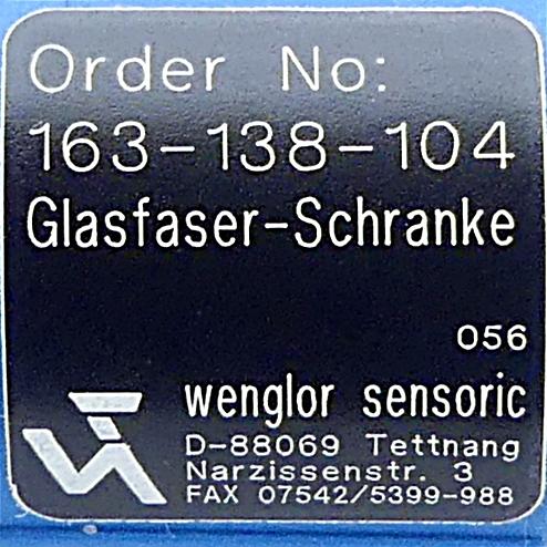 Produktfoto 2 von WENGLOR Glasfaserlichtleiter-Schranke