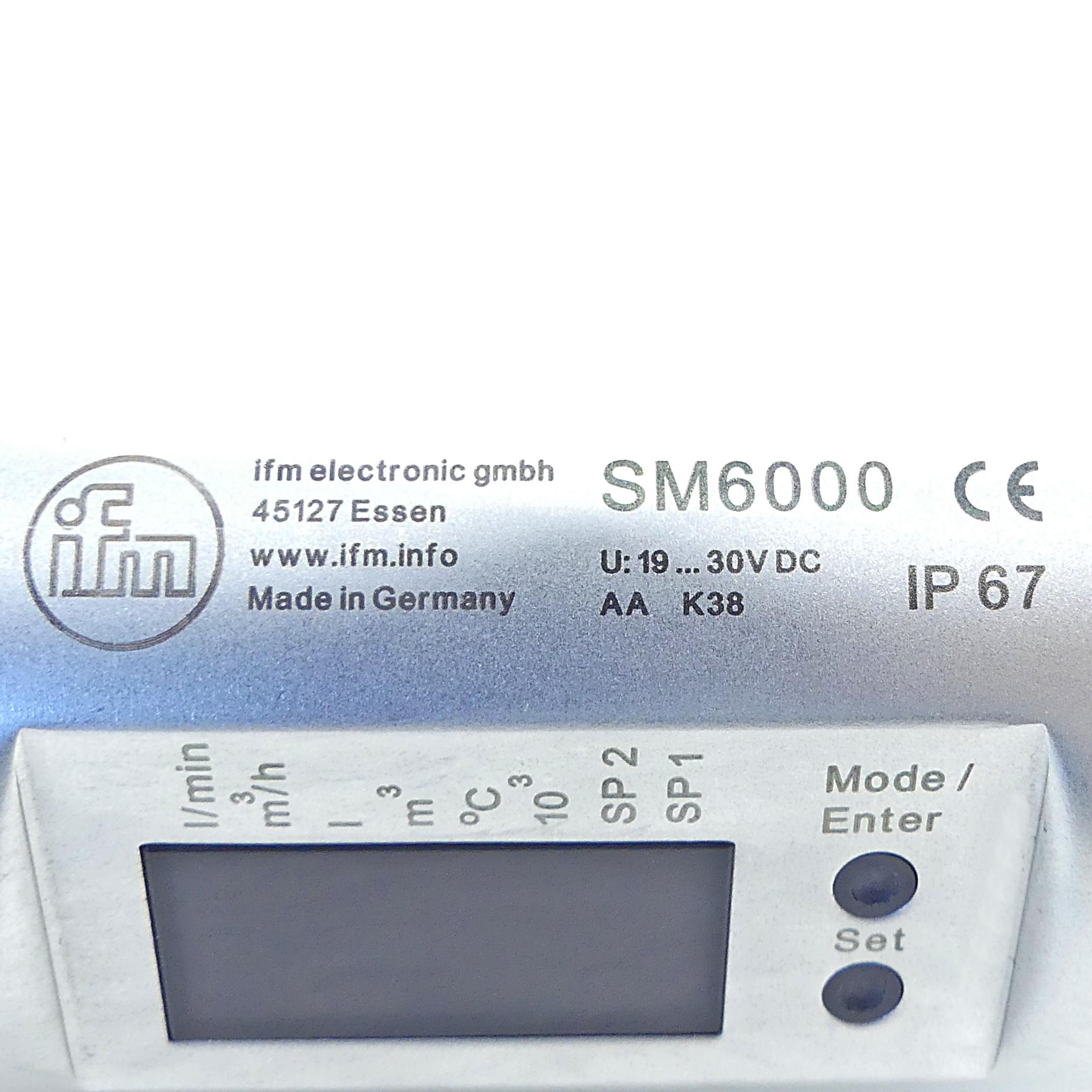 Produktfoto 2 von IFM Magnetisch-induktiver Durchflusssensor SM6000