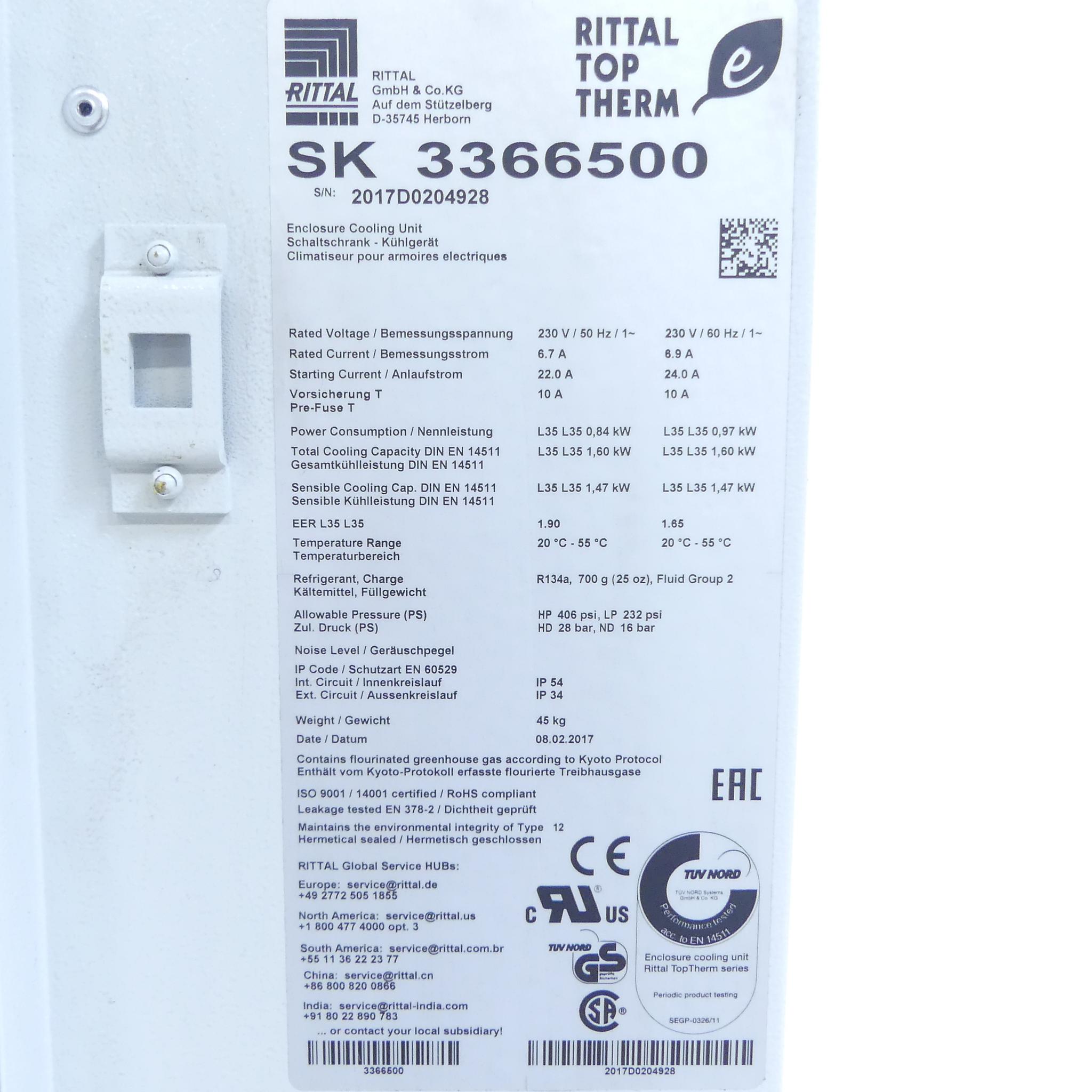 Produktfoto 2 von RITTAL Schaltschrank-Kühlgerät