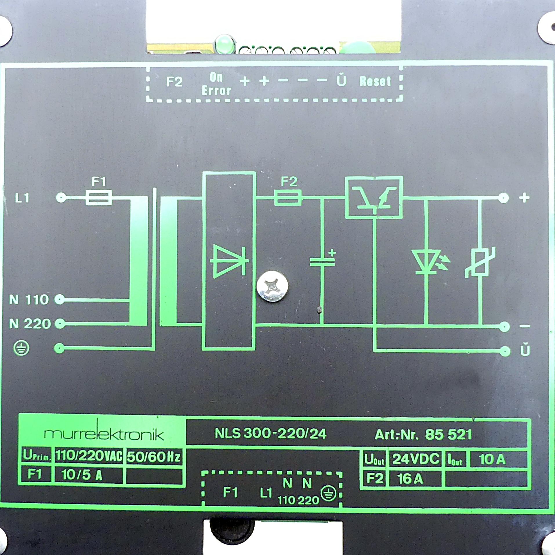 Produktfoto 2 von MURRELEKTRONIK Netzteil NLS300-220/24