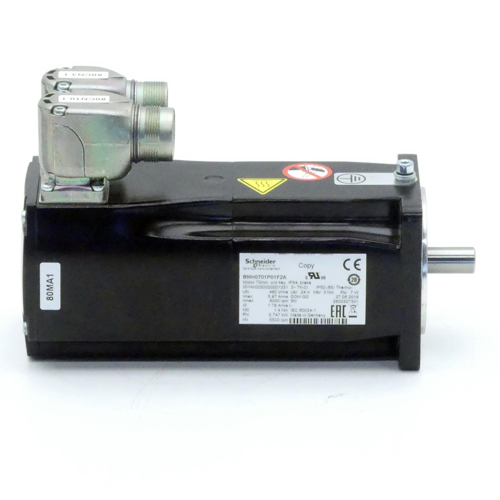 Produktfoto 3 von SCHNEIDER ELECTRIC Servomotor BMH0701P01F2A