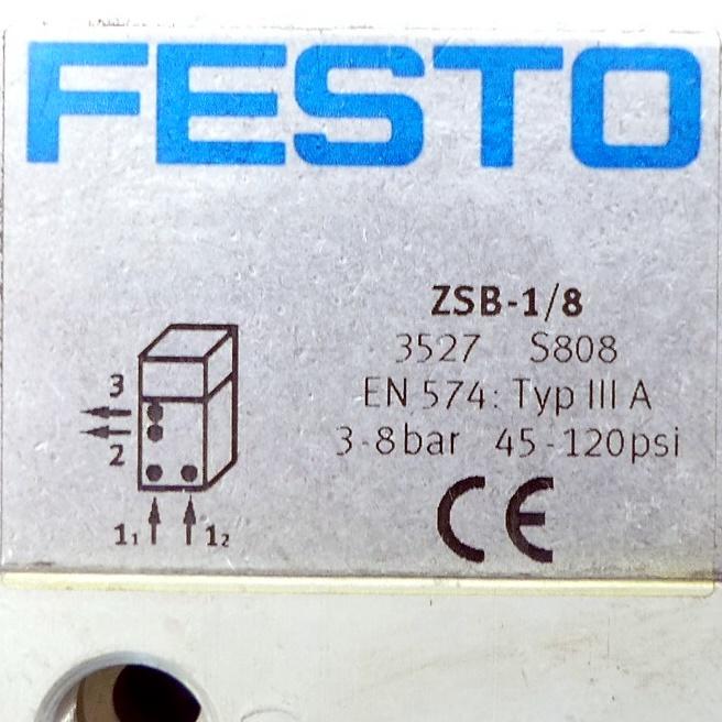 Produktfoto 2 von FESTO Zweihand-Steuerblock ZSB-1/8