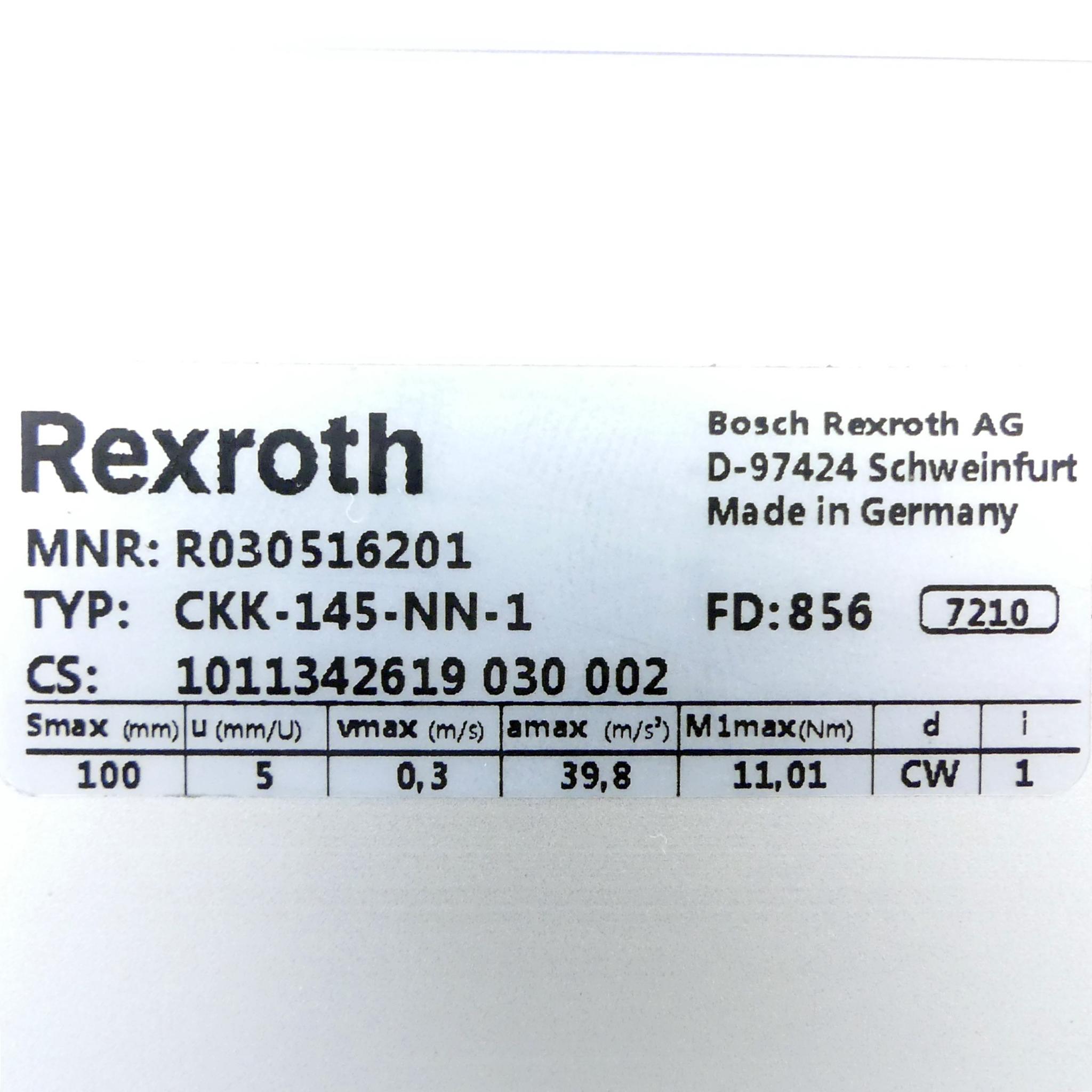 Produktfoto 2 von REXROTH Linearmodul CKK-145-NN-1