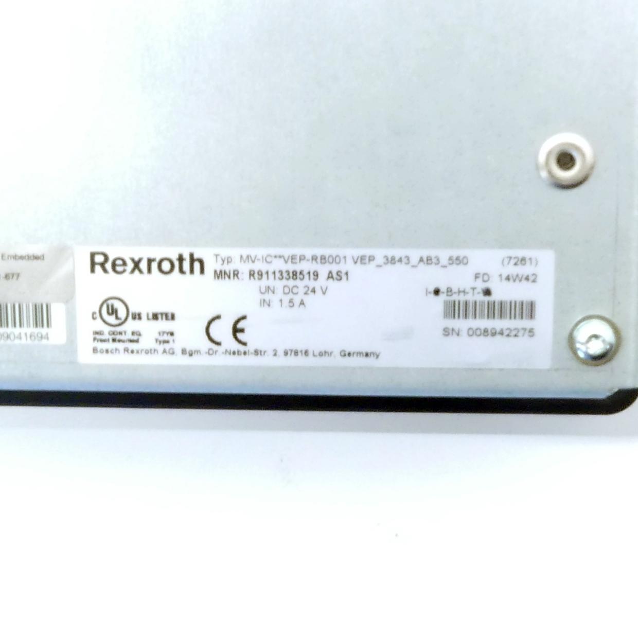 Produktfoto 2 von REXROTH IndraControl VEP_3843_AB3_550, VEP30.4EFN-512NN-A2D-NNN-NN-FW